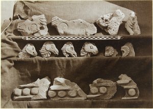 Excavation of Samarra (Iraq): Fragments of a Frieze with Camel Figures, from the Palace of the Caliph by Ernst Herzfeld