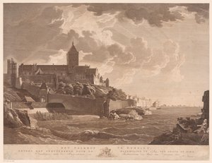 View of the Valkhof in Nijmegen by Ernst Karl Gottlieb Thelott