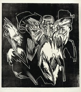 Absalom and His Advisors by Ernst Ludwig Kirchner