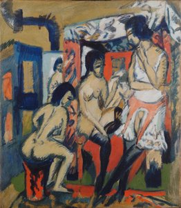 Nudes in the Studio by Ernst Ludwig Kirchner