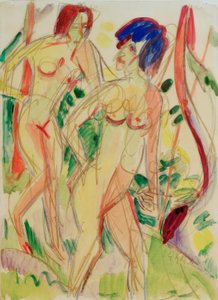 Nudes in the Forest, Blue
