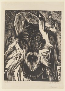 Old Farmer – Head Senn R. by Ernst Ludwig Kirchner