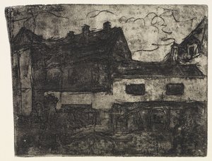 Old House Passage Dresden-Deuben by Ernst Ludwig Kirchner