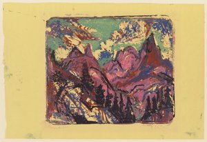 Mountains by Ernst Ludwig Kirchner