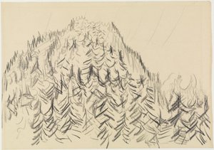 Wooded Hill by Ernst Ludwig Kirchner