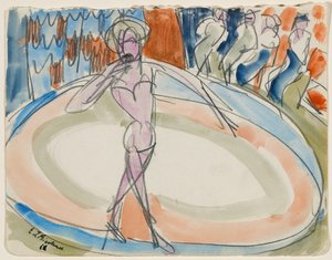 Dancing Woman at the Cabaret by Ernst Ludwig Kirchner