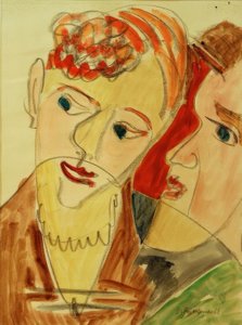 The Hembusse (Lovers H.) by Ernst Ludwig Kirchner