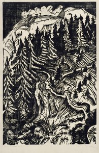 Three Paths by Ernst Ludwig Kirchner