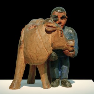 Farmer with Cow by Ernst Ludwig Kirchner