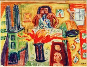Interior with Tulips