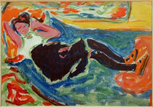 Woman with Black Stockings