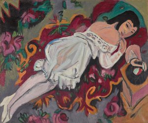 Girl in White Chemise by Ernst Ludwig Kirchner