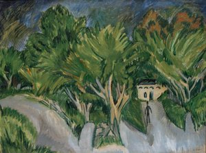 House under Trees (Fehmarn) by Ernst Ludwig Kirchner