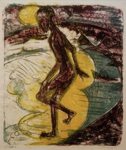Man Entering the Sea