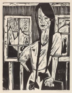 Young Girl. 1921 by Ernst Ludwig Kirchner