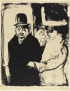 Cocotte and Pimp by Ernst Ludwig Kirchner
