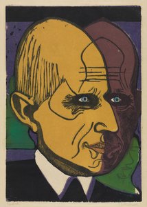 Head of Dr. Bauer by Ernst Ludwig Kirchner