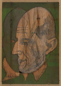 Head Dr. Bauer, Color Block I by Ernst Ludwig Kirchner