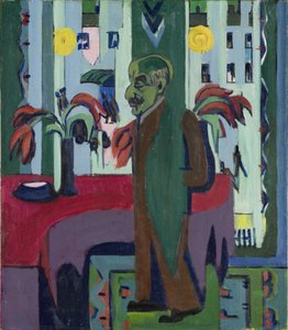 Max Liebermann in His Studio by Ernst Ludwig Kirchner