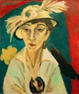 Portrait of Erna Schilling (Sick Woman, Lady with Hat)