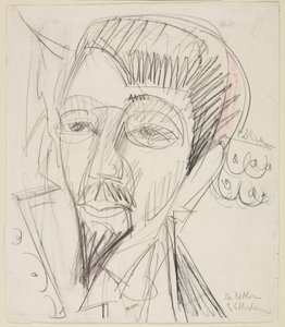 Portrait of Alfred Döblin by Ernst Ludwig Kirchner