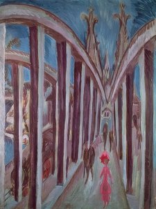Rhine Bridge at Cologne by Ernst Ludwig Kirchner