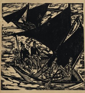 Sailboats near Fehmarn by Ernst Ludwig Kirchner