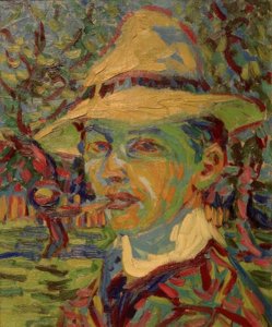 Self-Portrait with Pipe