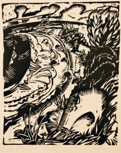 Steep Coast with Round Bay by Ernst Ludwig Kirchner