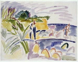Beach on Fehmarn by Ernst Ludwig Kirchner
