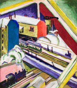 The Wannsee Line seen through the studio window