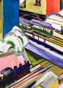 The Wannsee Line seen through the studio window