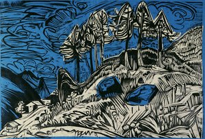Trees on a Mountain Slope