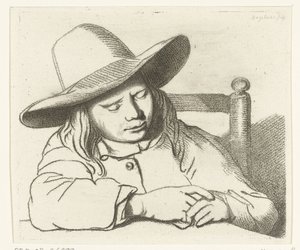 Sleeping Boy with Hat