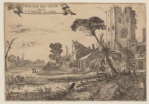 Two Monks on a Path by Esaias van den Velde I