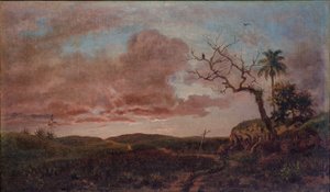 The cross on the road by Esteban Chartrand