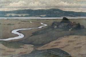 Landscape from Svartådalen by Ester Almqvist