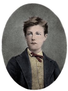Portrait of Arthur Rimbaud (1859 - 1891) at 17 years old by Etienne (after) Carjat