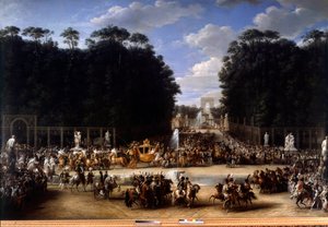 Napoleon and Marie Louise Entered the Tuileries Garden