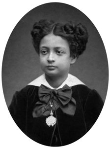 Maurice Dengremont, violinist, as a child, 1876