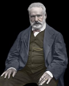 Portrait of Victor Hugo (1802-1885), French writer and poet, Colorisation on a photograph by Etienne Carjat (1828-1906) by Etienne Carjat