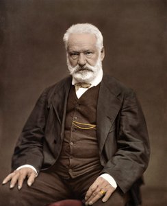 Portrait of Victor Hugo (1802-1885), French Writer and Poet, Colorisation on a Photograph by Etienne Carjat (1828-1906)