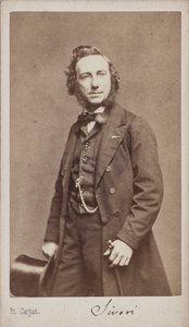 Portrait of the violinist and composer Camillo Sivori by Etienne Carjat