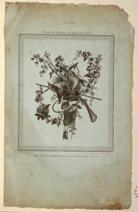 Trophy with Implements of the Hunt, Plate 1 from 