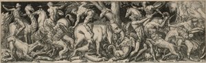 Combat of Men and Animals by Etienne Delaune