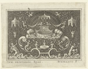 The Flood Wall Decorations with Scenes from the Old Testament in a Grotesque Frame (series title) by Etienne Delaune