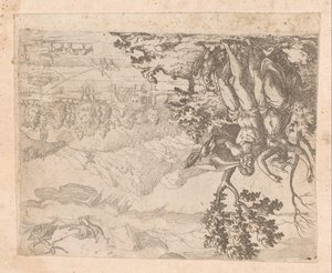 Landscape with Mercury Killing Argus by Etienne Duperac