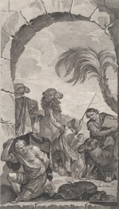 The Chapel of the Enfants-Trouvés in Paris: La Suite des rois mages: chameliers et porteur... by Etienne Fessard