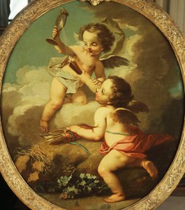 An Allegory of Love - Putti Disporting in a Landscape