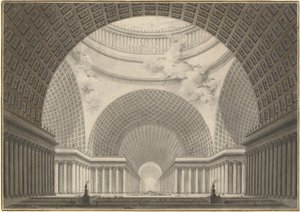 Perspective View of the Interior of a Metropolitan Church by Etienne Louis Boullee